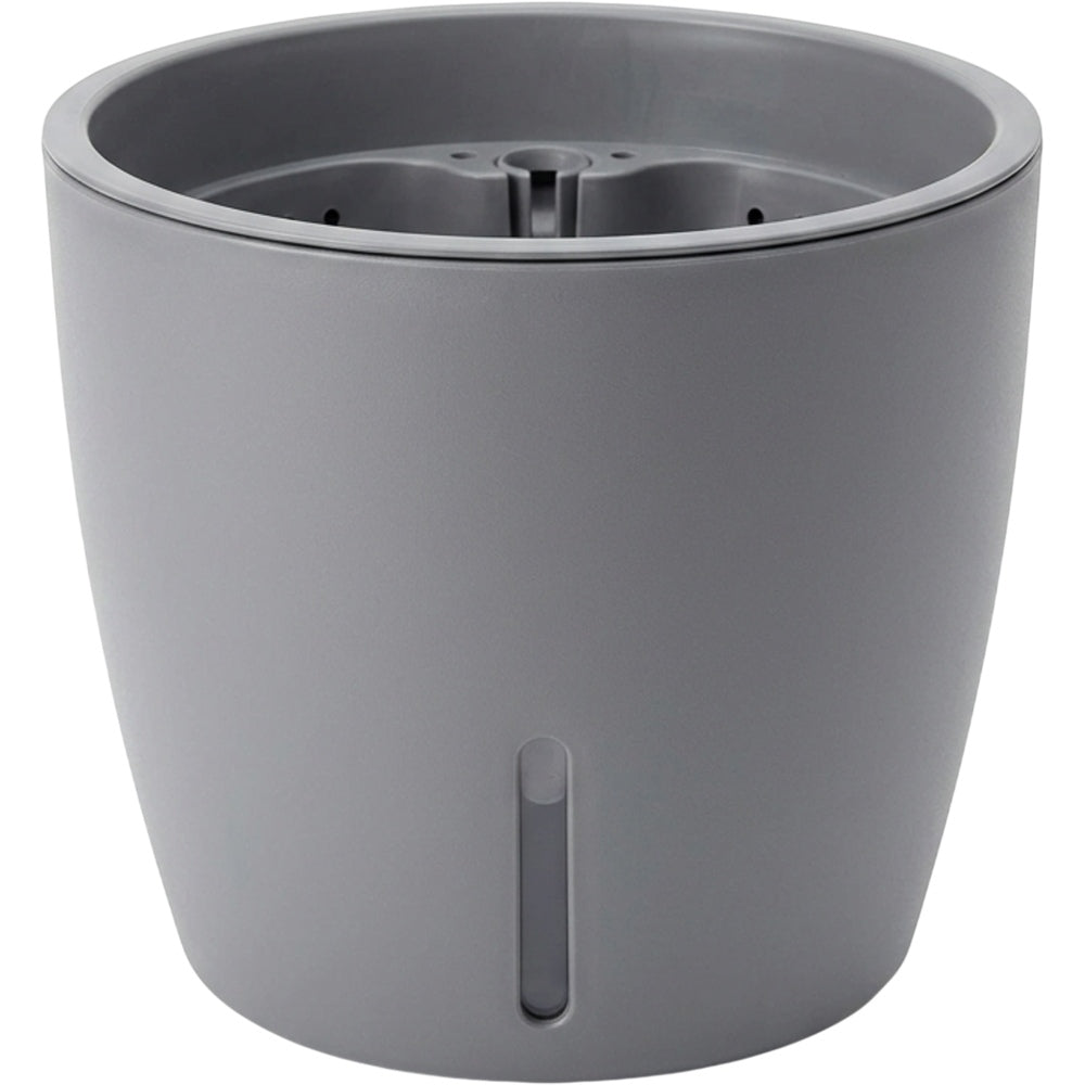 Fndzk Self Watering Plastic Planter Gray 7 in